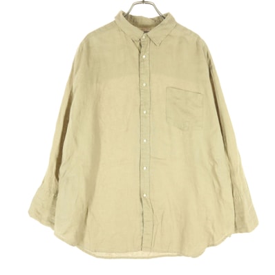 Mila Owen ミラオーウェン 長袖 リネンシャツ 1 ベージュ系 09WFB201029