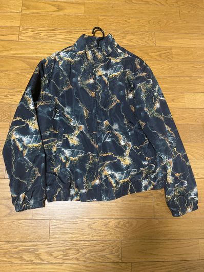 マーブルトラックジャケット ブラック