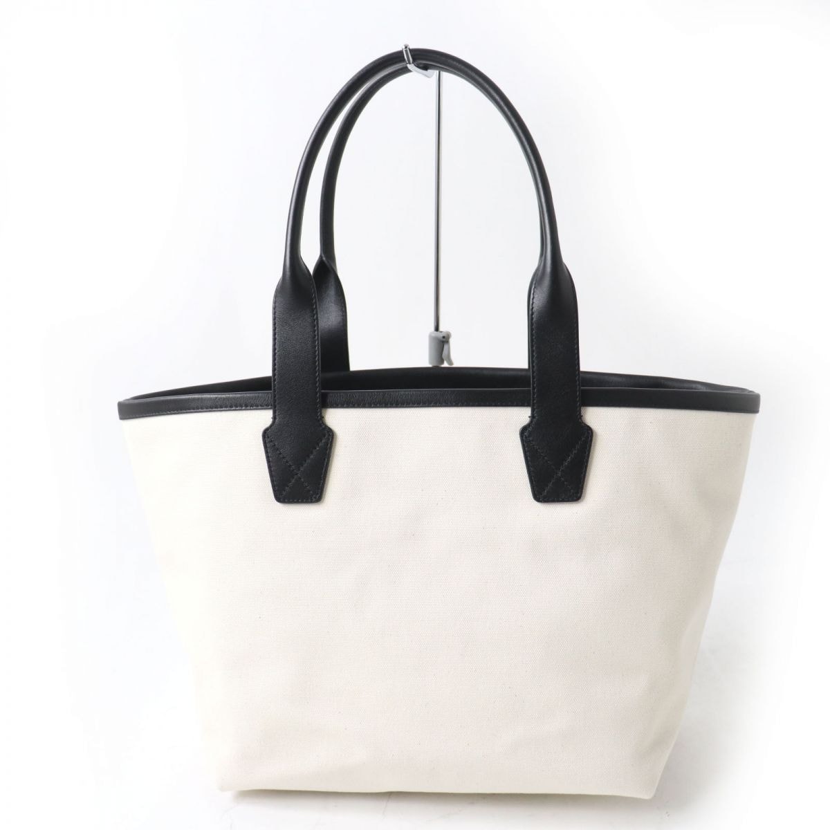 A (未使用に近い)】極美品 バレンシアガ トートバッグ アイボリー×黒
