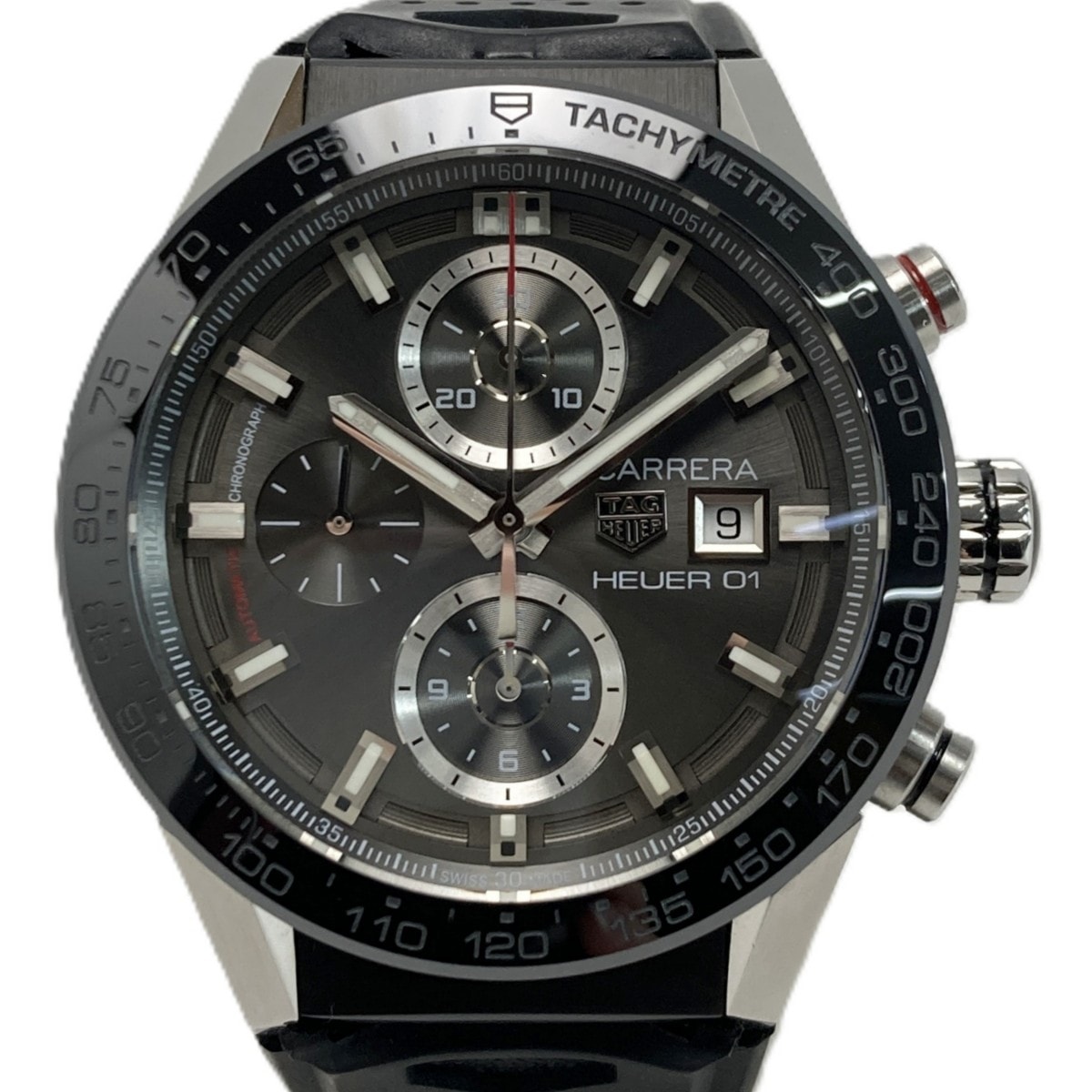 TAG HEUER タグホイヤー カレラ キャリバー ホイヤー01 CAR201Z グレー 自動巻き メンズ 腕時計