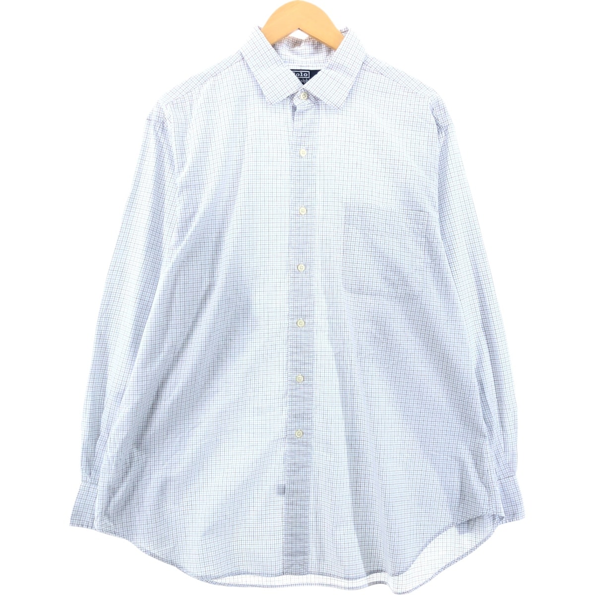 古着 ラルフローレン Ralph Lauren POLO by Ralph Lauren PHILIP 長袖 ボタンダウンチェックシャツ メンズXL相当/eaa548304