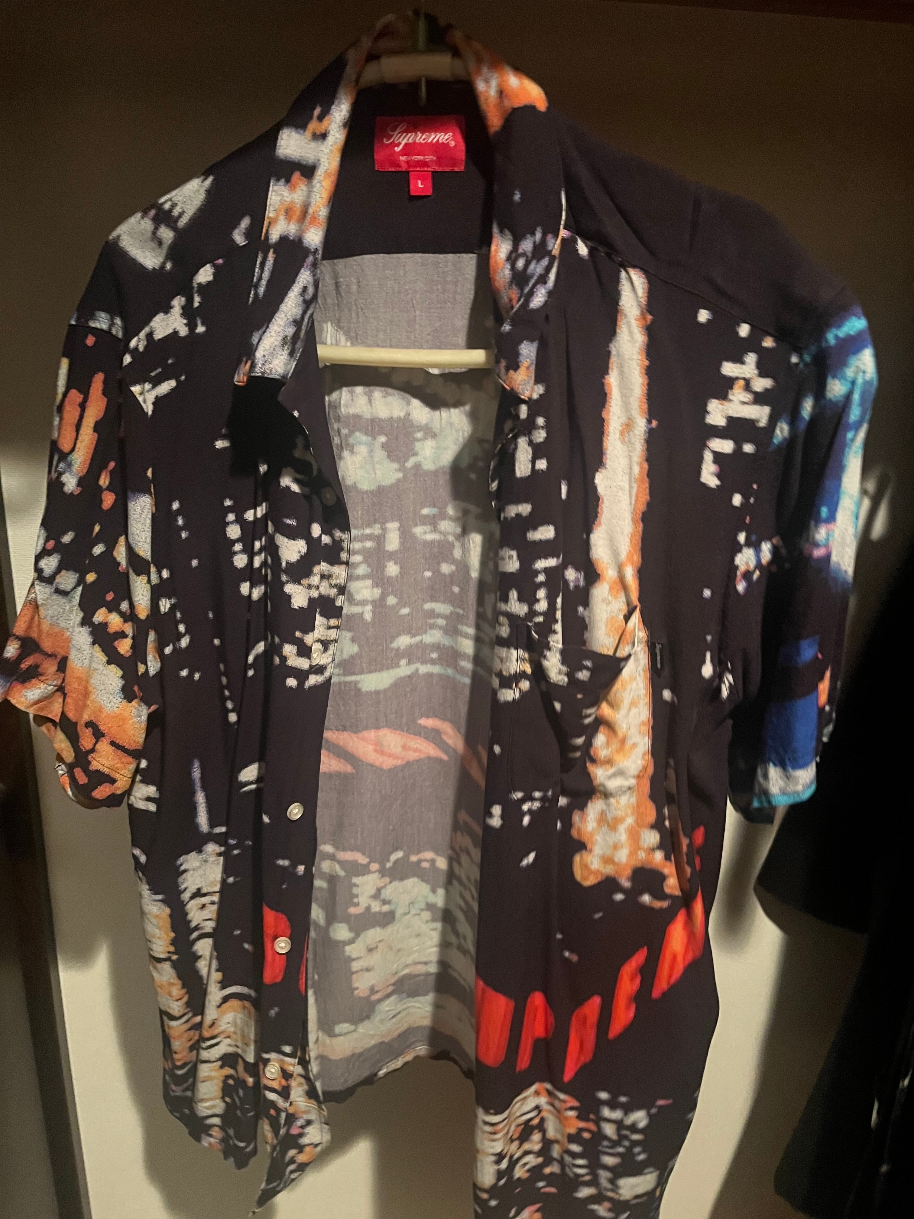 Supreme City Lights Rayon S/S Shirt "Black"