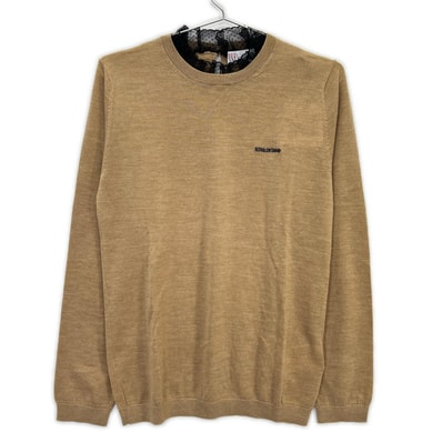 レッドヴァレンチノ XR3KC09J ブラウン ウール×カシミヤ レースカラー ニット M