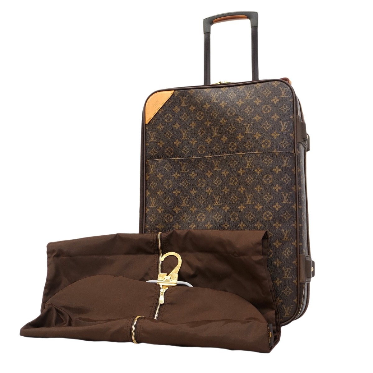 【6ca0777-k】ルイヴィトン キャリーバッグ モノグラム ペガス55 M23294 ブラウン【中古】メンズ レディース ユニセックス