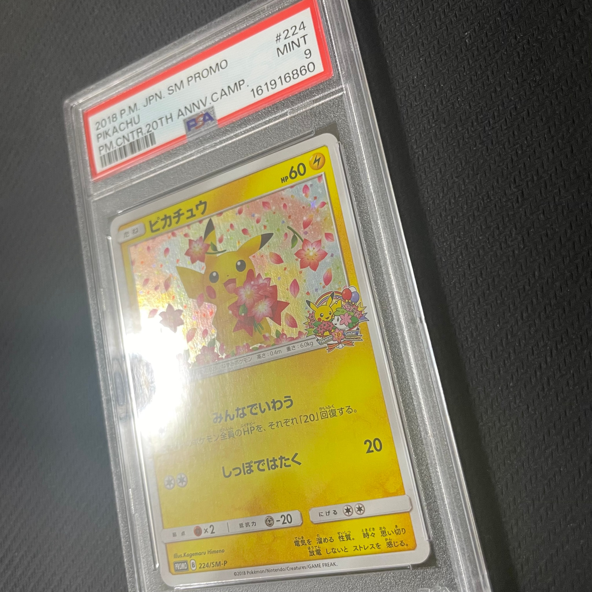 PSA9】ピカチュウ: プロモ[SM-P 224](プロモーションカード「SM-P」) 1
