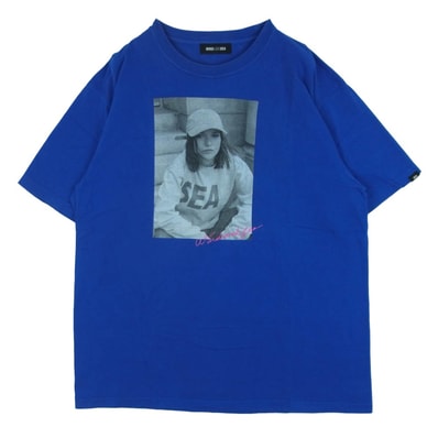 WIND AND SEA ウィンダンシー WDS-CS-354 フォトプリント 半袖 Tシャツ コットン ベトナム製 ブルー系 XL【中古】