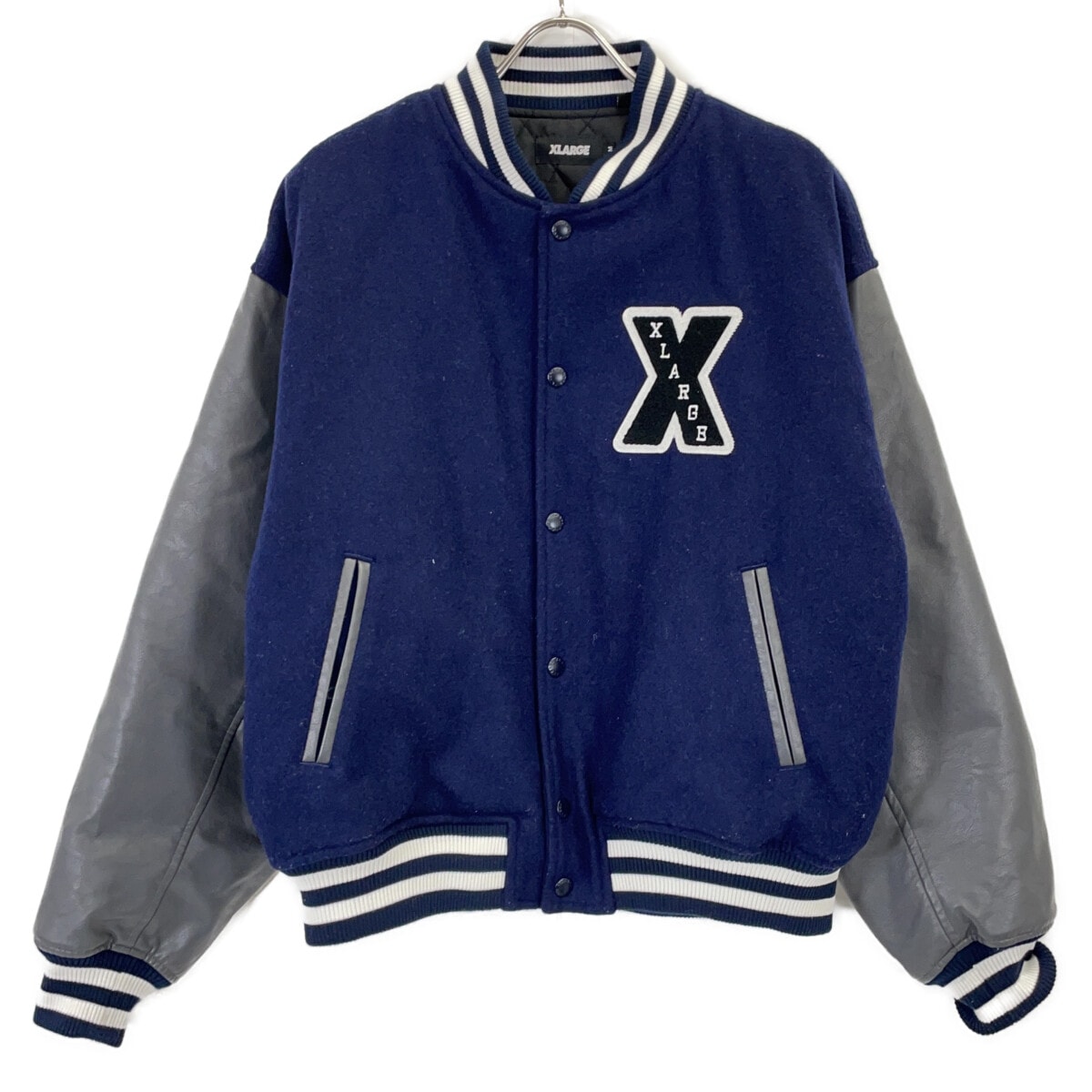 エクストララージ 101214021004 ネイビー ウール スタジャン M