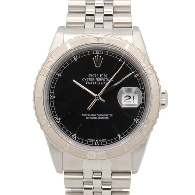 ロレックス ROLEX サンダーバード P番 腕時計 時計 K18WG(ホワイトゴールド) ステンレススチール メンズ ブラック系 バー 16264 【中古】