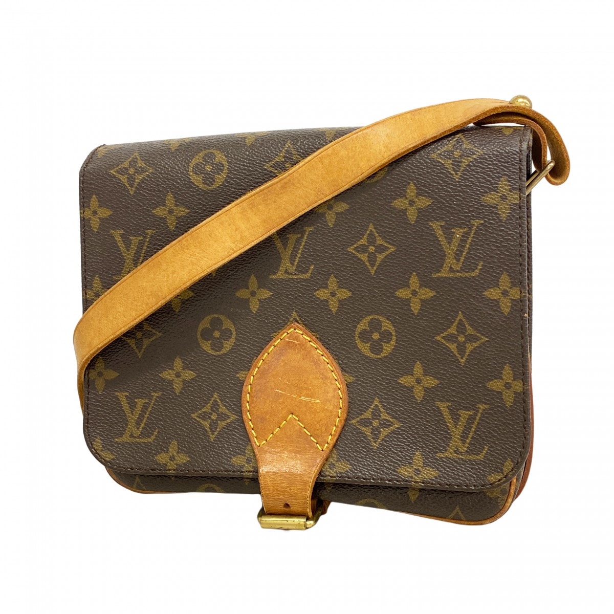 【6dc2624】ルイヴィトン ショルダーバッグ モノグラム カルトシエールMM M51253 ブラウン【中古】レディース
