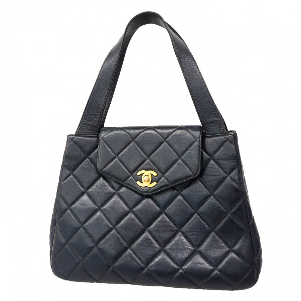 ★最終価格【6fa0533-k】シャネル ハンドバッグ マトラッセ ラムスキン ブラック ゴールド金具【中古】レディース
