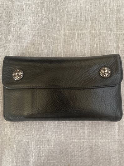 Chrome Hearts Wave Wallet Leather "Black"