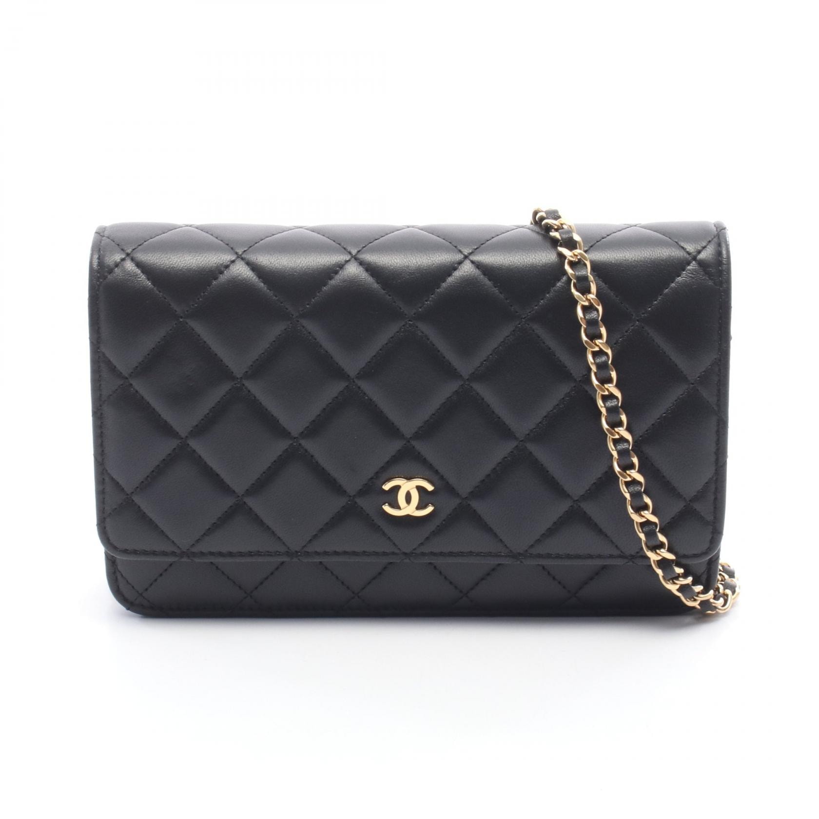 シャネル CHANEL マトラッセ ショルダーバッグ バッグ ラムスキン(羊革) レディース ブラック系 【中古】