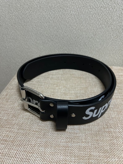 Supreme Repeat Leather Belt (25FW) "Black"