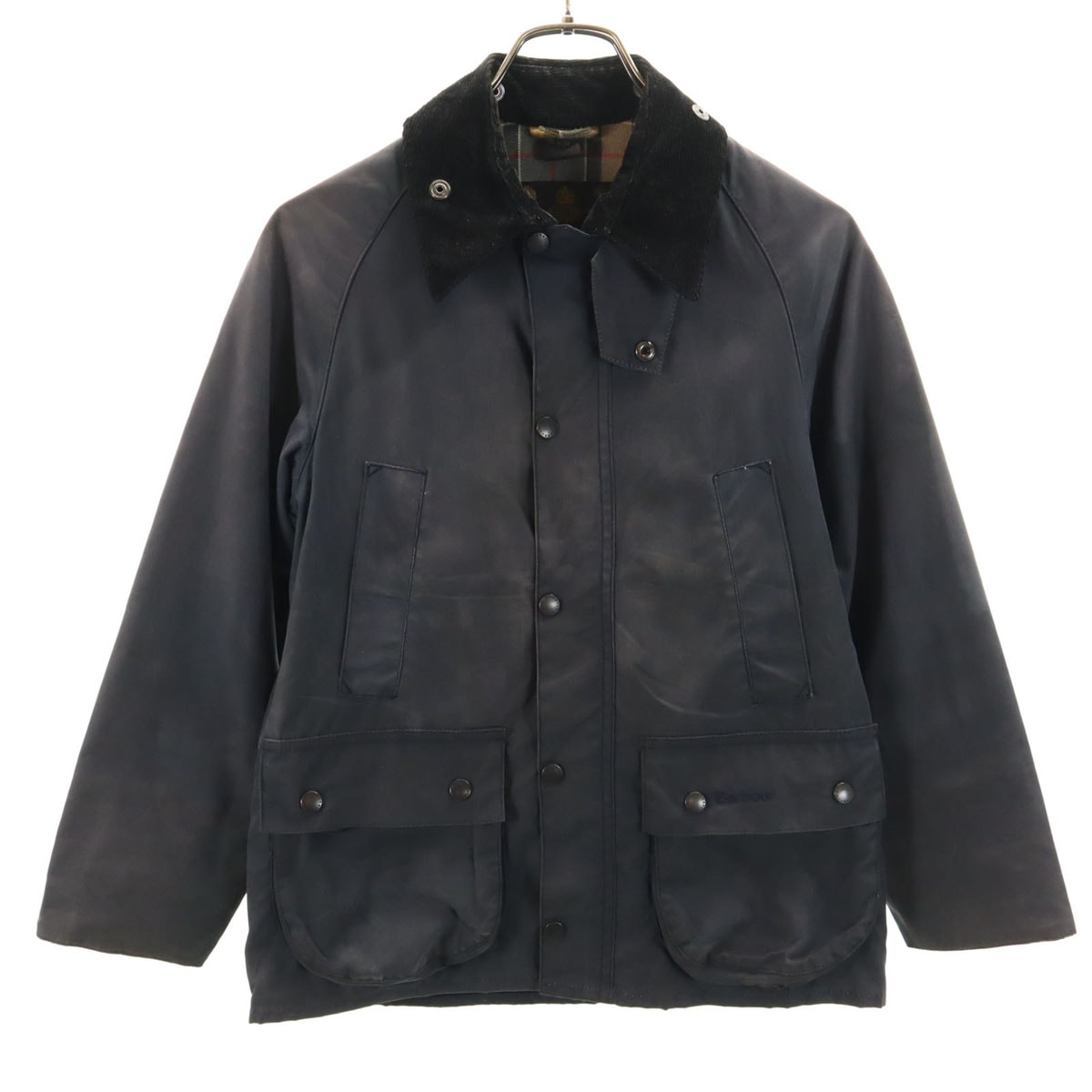 Barbour バブアー 3ワラント イングランド製 ワックス ジャケット L 10-11 チャコールグレー