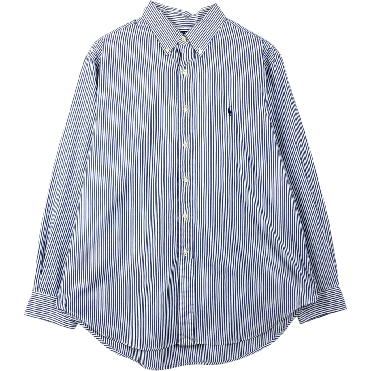 古着 ラルフローレン Ralph Lauren CLASSIC FIT 長袖 ボタンダウンストライプシャツ メンズXL相当/eaa659229
