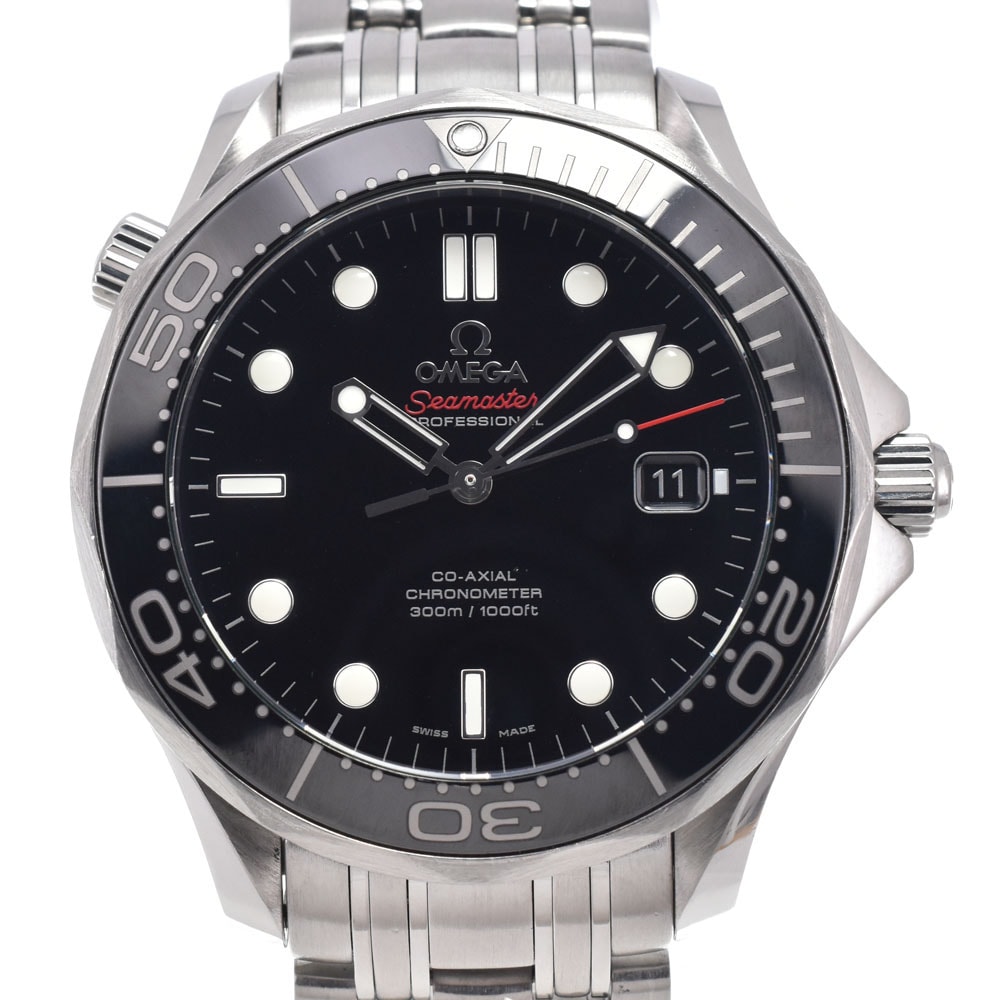 オメガ OMEGA 212.30.41.20.01.003 シーマスター プロダイバーズ 300M CO-AXIAL ブラック 自動巻き メンズ 保証書付き 腕時計 I#150524