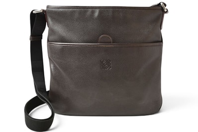 ロエベ ショルダーバッグ/メッセンジャーバッグ ヴィンテージ LOEWE メンズ レザー ダークブラウン【中古】