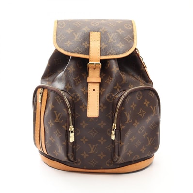 ルイ・ヴィトン LOUIS VUITTON サックアド ボスフォール モノグラム リュックサック バックパック バッグ PVCコーティングキャンバス レザー レディース ブラウン系 M40107 【中古】