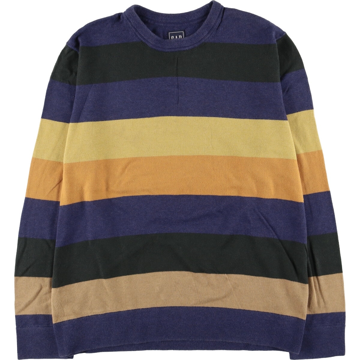 古着 00年代 ギャップ GAP ボーダー柄 コットンニットセーター メンズL相当/eaa410874