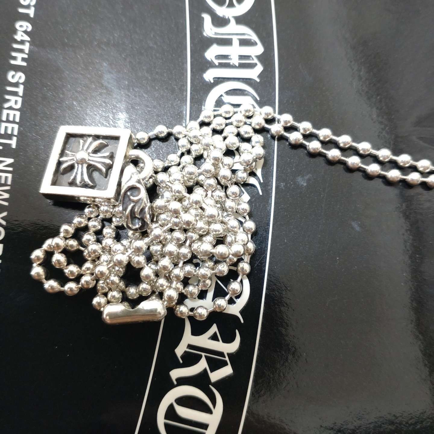 Chrome Hearts Framed CH Plus Charm "Silver"