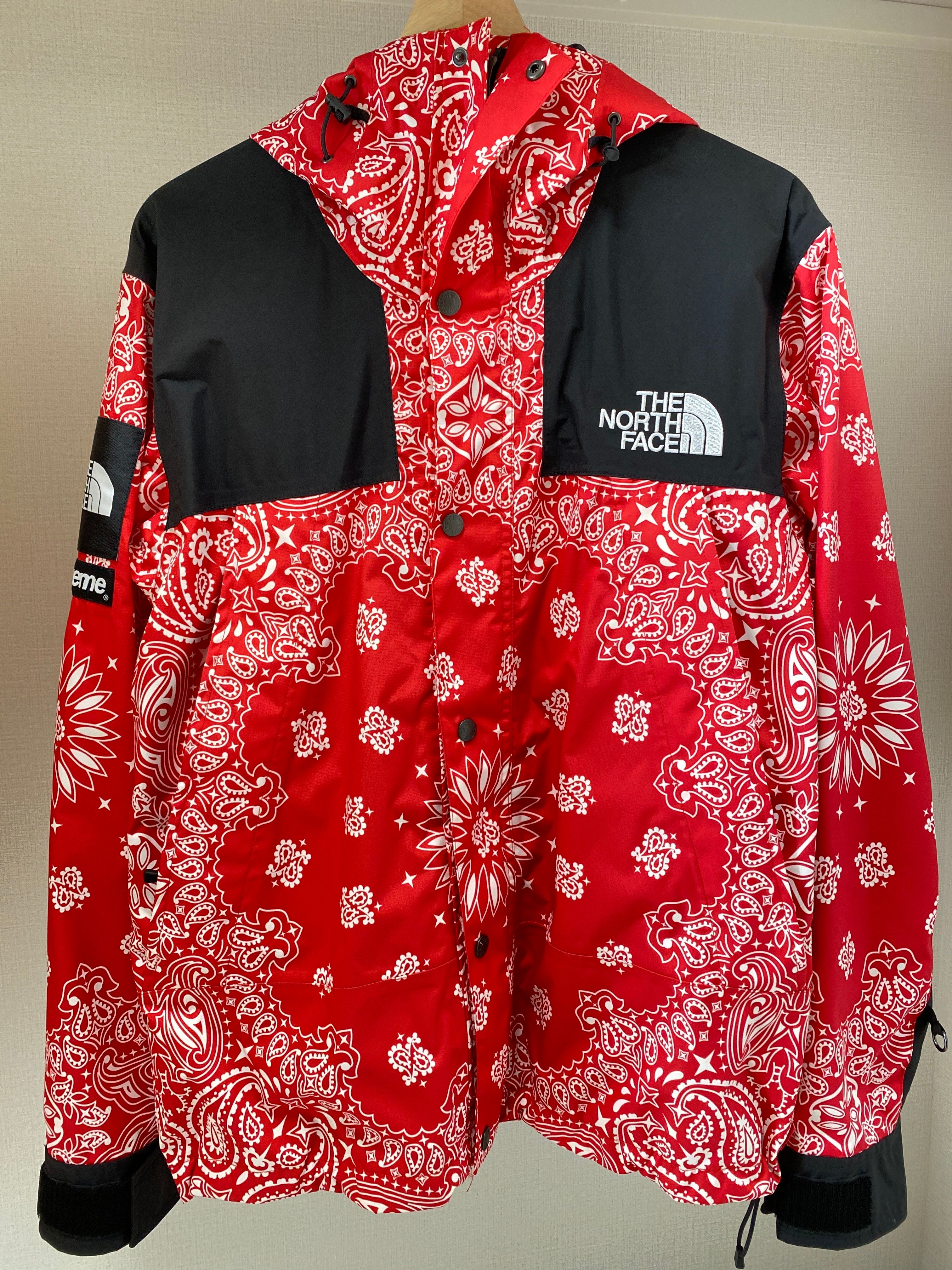 Supreme The North Face Bandana Mountain Parka "Red"