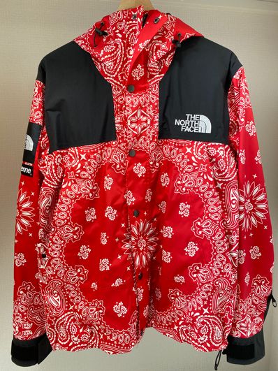 Supreme The North Face Bandana Mountain Parka "Red"