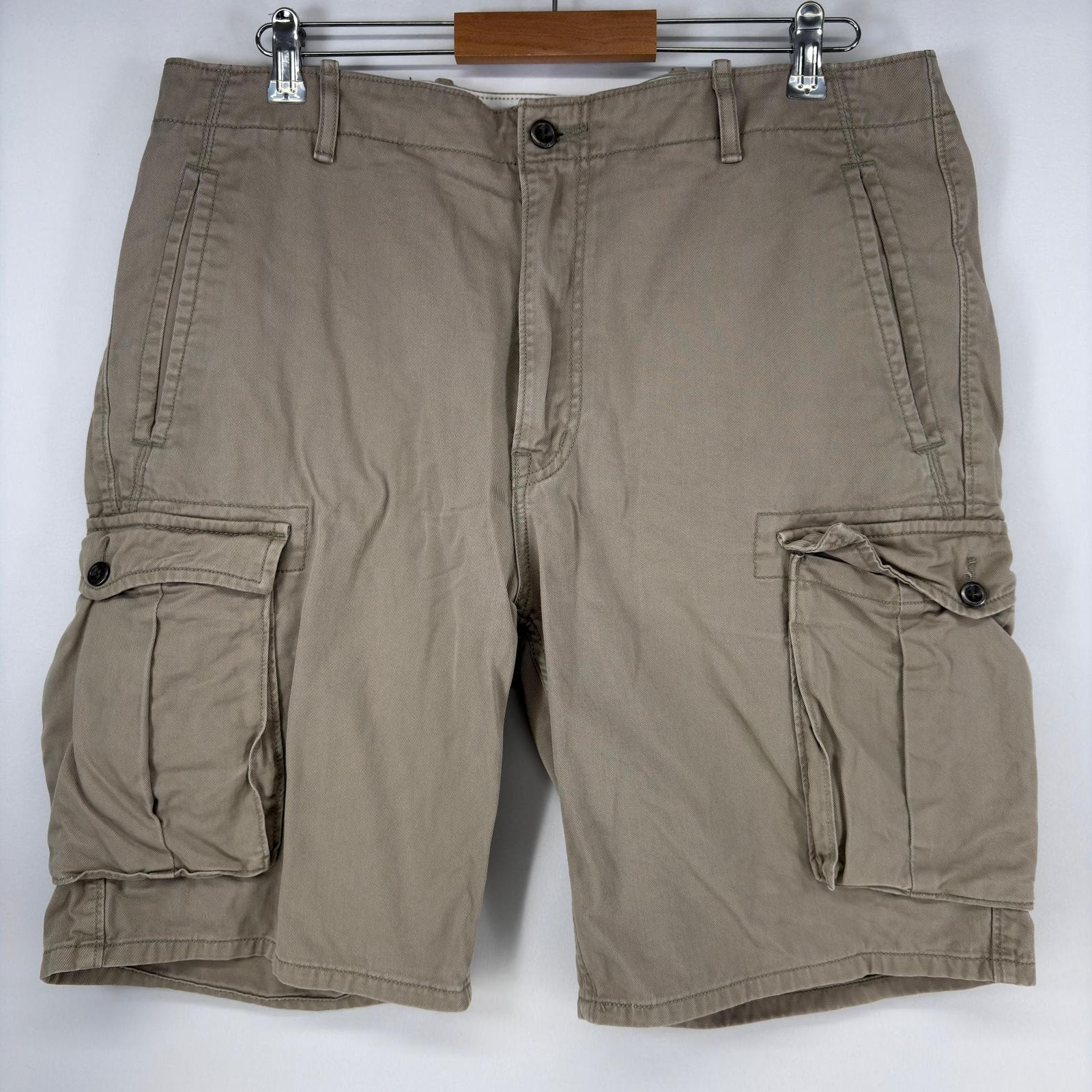 古着 リーバイス Levi's ショートパンツ カーゴパンツ ハーフパンツ ジップ チノパン サイドポケット w36  ベージュ メンズ