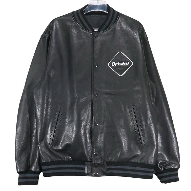 F.C.Real Bristol Leather Team Varsity Blouson "Black"