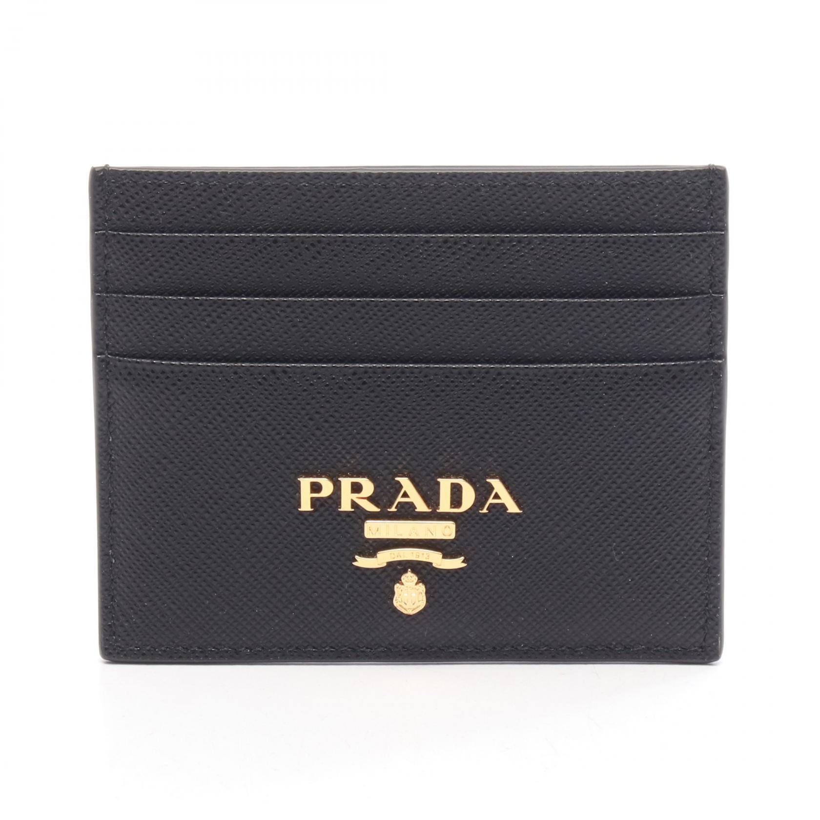 プラダ PRADA SAFFIANO METAL カードケース アクセサリー サフィアーノレザー レディース ブラック系 1MC025QWAF0002 【新品】