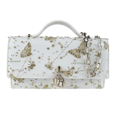 クリスチャンディオール Christian Dior ショルダーバッグ ミス ディオール レザー/ビーズ ホワイト系 レディース【中古】 z9576