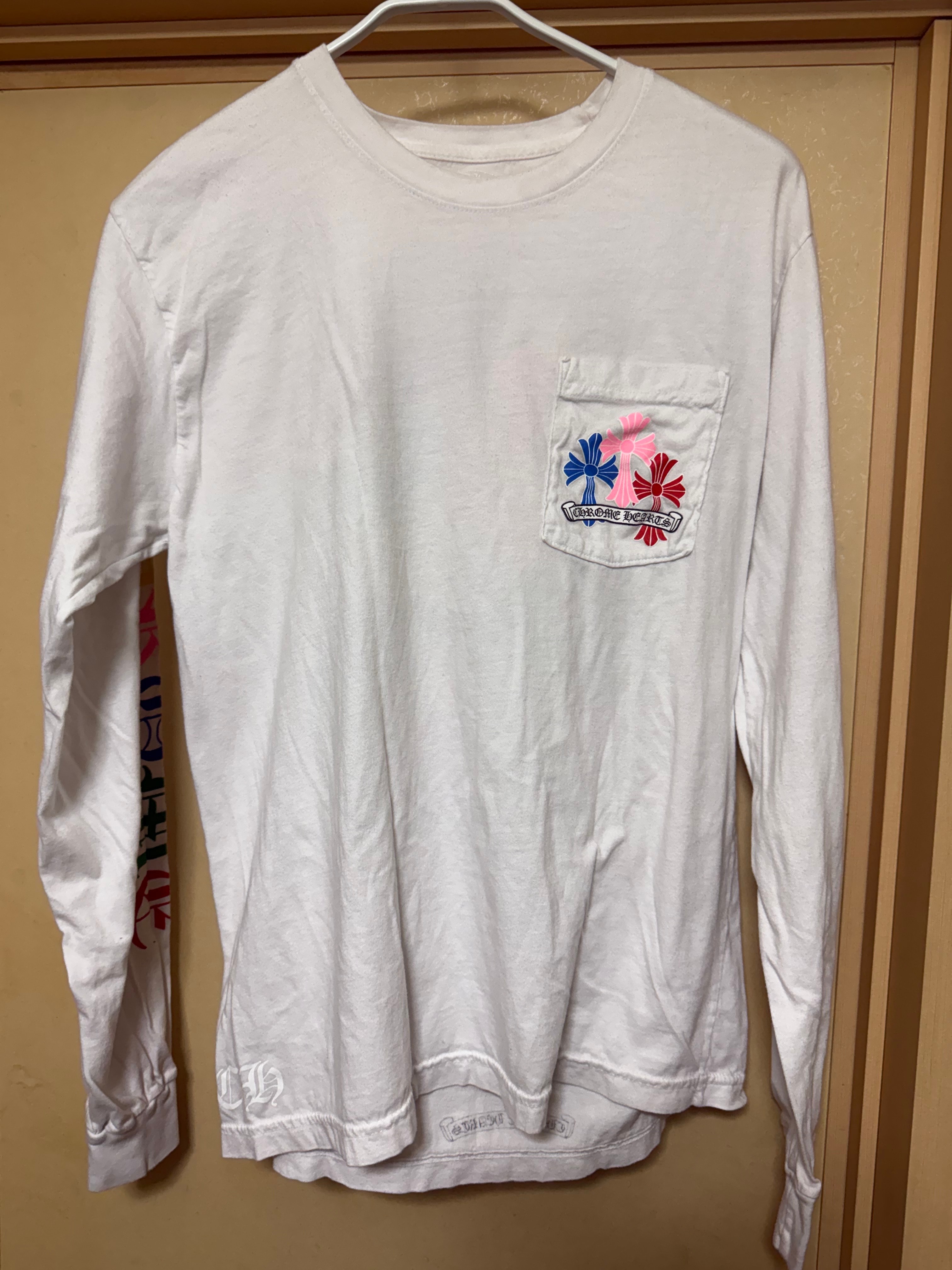 Chrome Hearts Multi Color Cross Cemetery L/S T-Shirt "White"