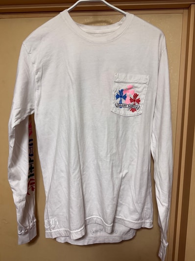 Chrome Hearts Multi Color Cross Cemetery L/S T-Shirt "White"