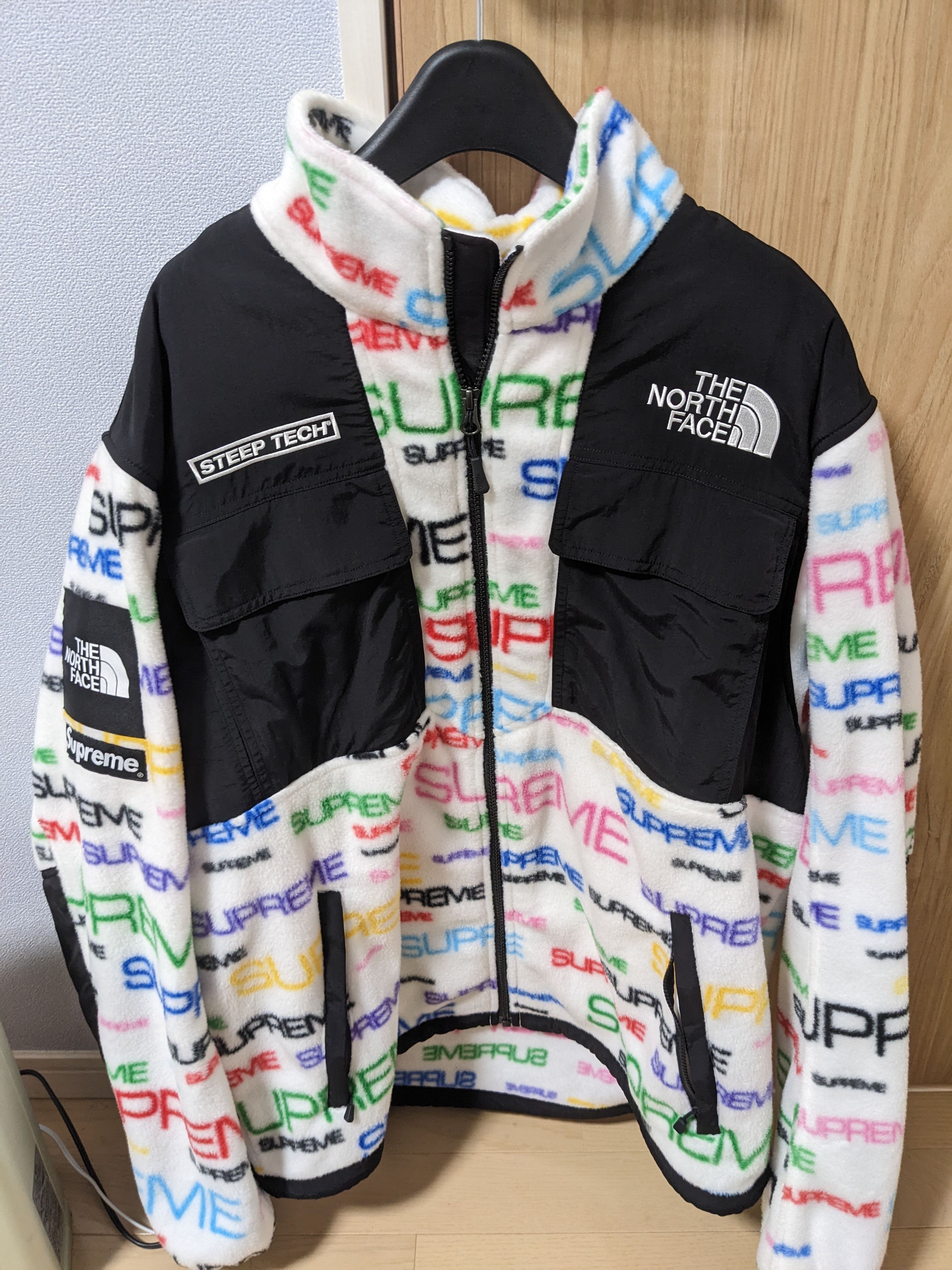 Supreme x The North Face Steep Tech Fleece Jacket "White"