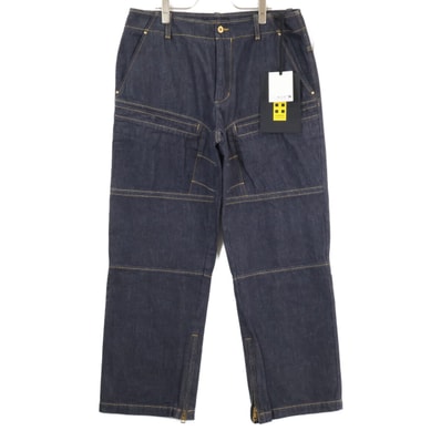 モンクレール GENIUS 3 ジーニアス3 x MERCEDES-BENZ BY NIGO【新品同様/24年製】K14012A00002 PANTALONE ロゴ刺繍 ジップフライ デニムパンツ 48