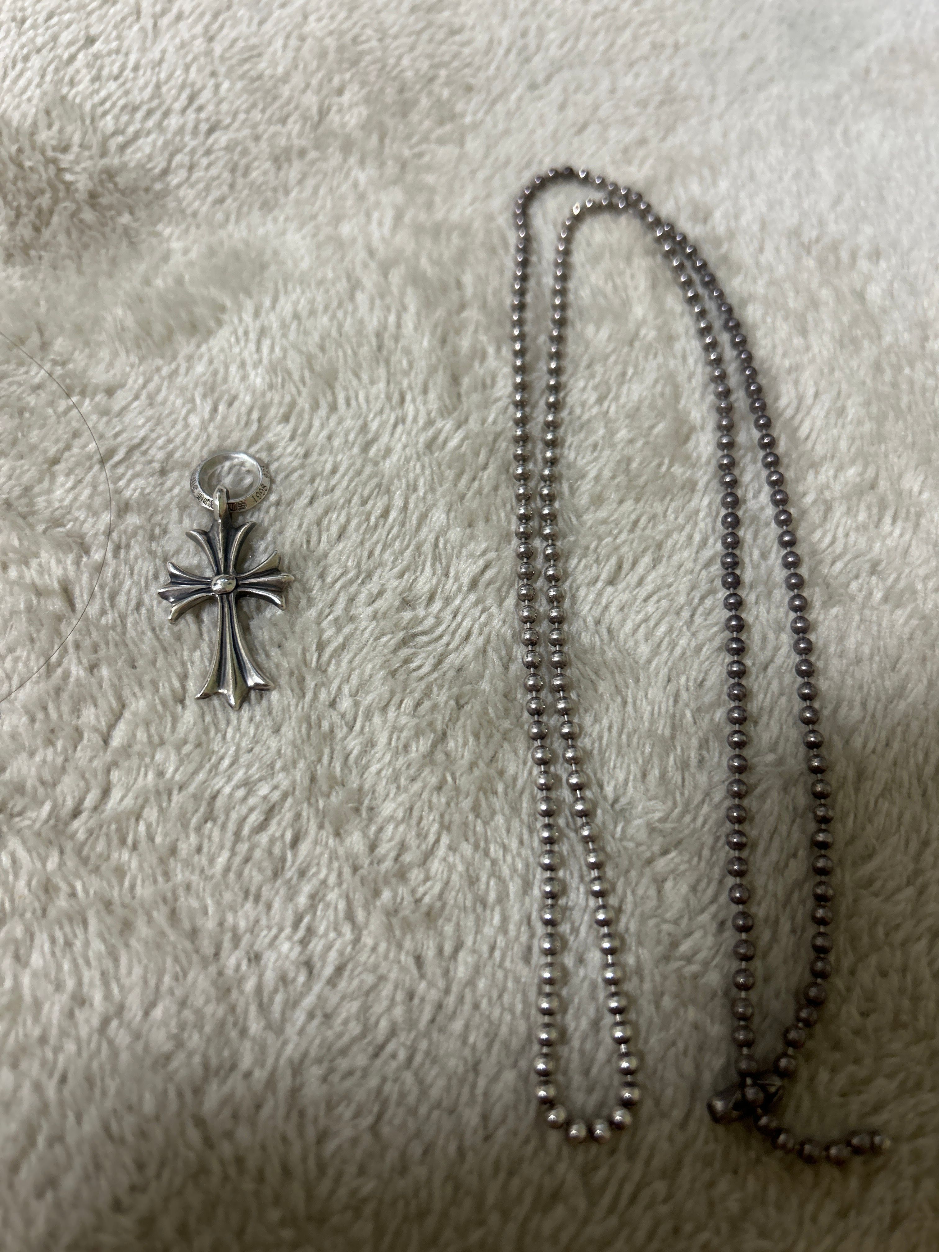 Chrome Hearts Tiny CH Cross Charm "Silver"