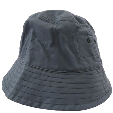 Rick Owens リックオウエンス 帽子 CM21S0022-805406 × Champion チャンピオン GILLLINGAN HAT NYLON ナイロン バケットハット 帽子 ブラック系 XL【中古】