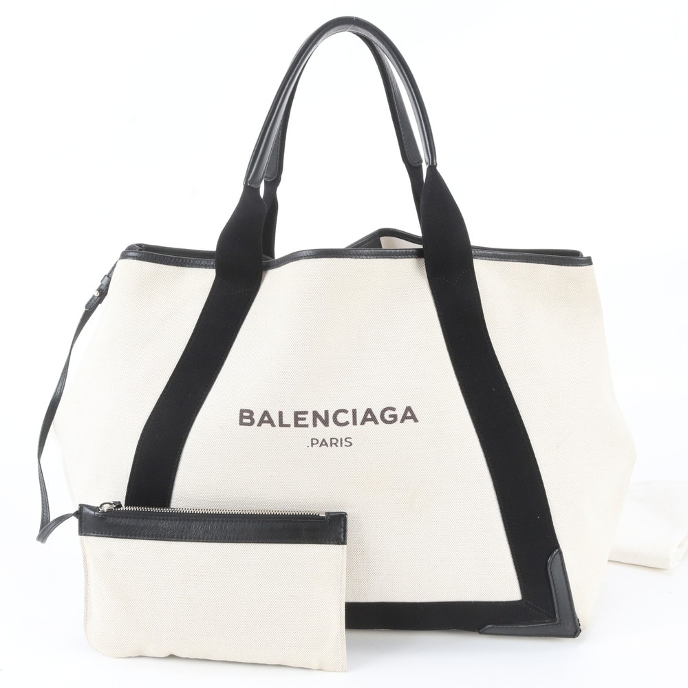 ■美品 バレンシアガ ネイビー カバス ポーチ 付 339936 1065