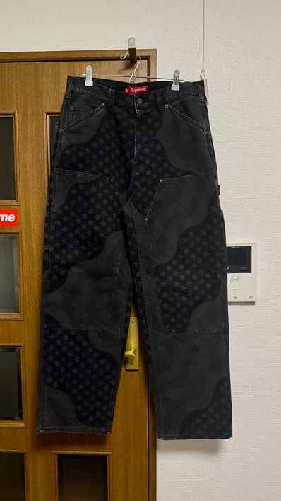 Supreme Flag Double Knee Painter Pant "Black"