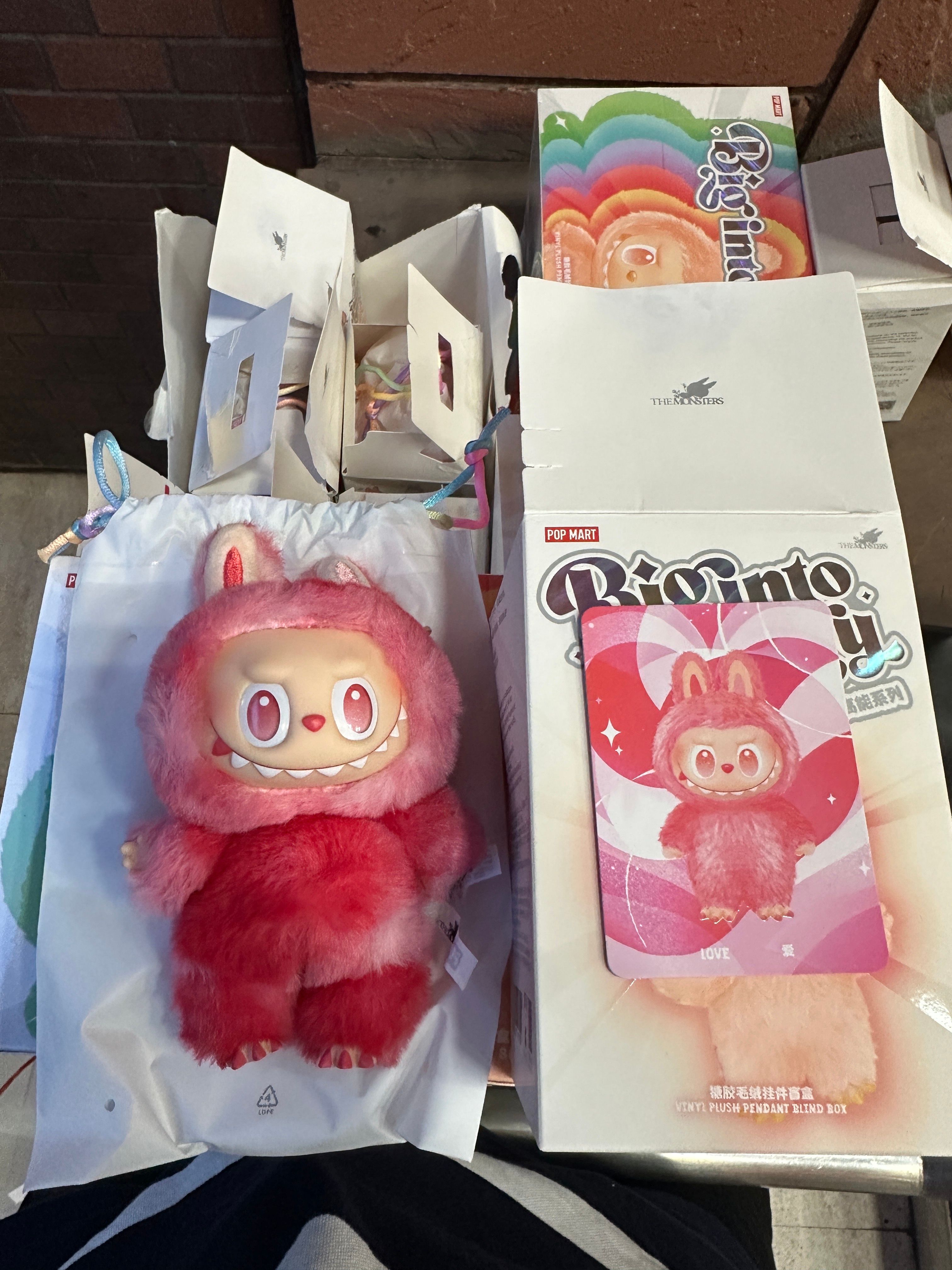 POP MART THE MONSTERS (LABUBU) Big into Energy Series Plush Pendant LOVE