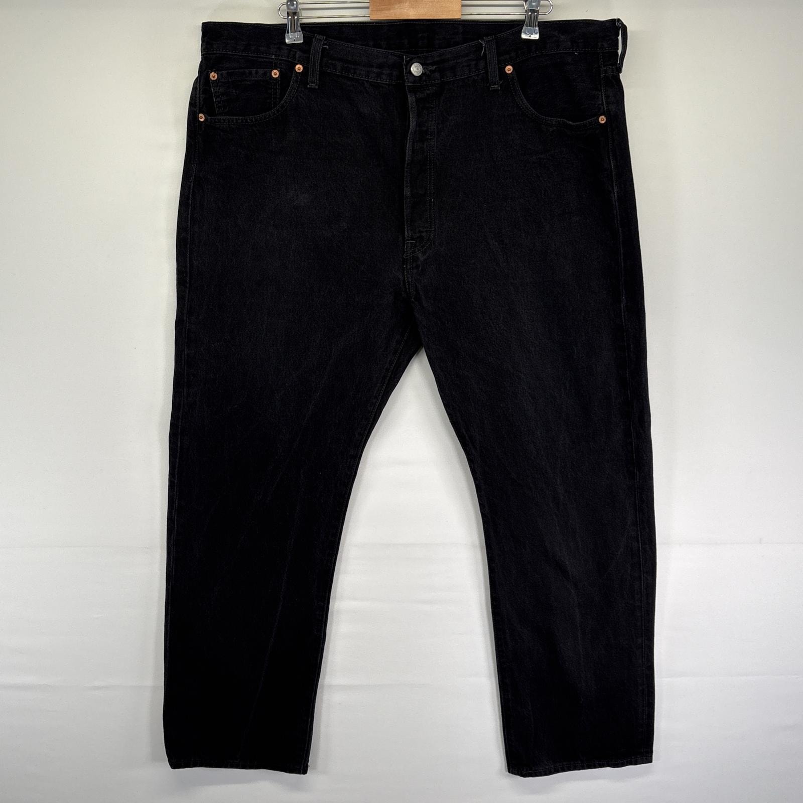 古着 リーバイス Levi's デニムパンツ ブラックデニム 5ポケット ボタンフライ 501 ジーンズ w44 L32  ブラック メンズ