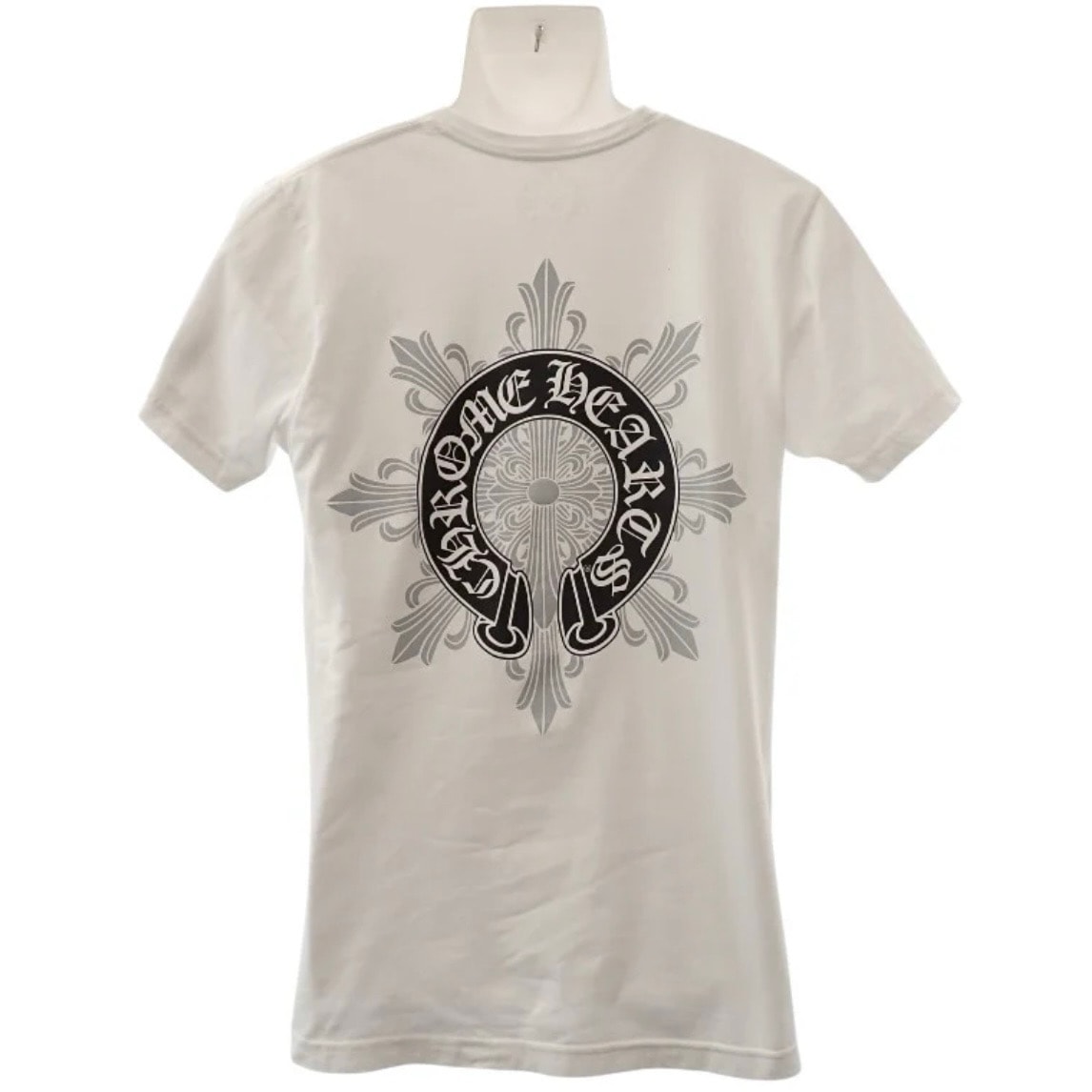 Chrome Hearts Horseshoe Floral Cross Back Print Pocket S/S T-Shirt "White"