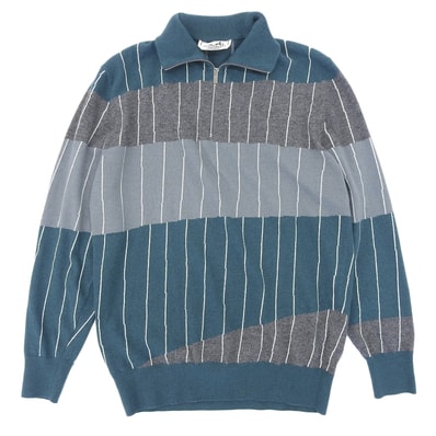 極美品 エルメス ニット マルチカラー メンズ XS