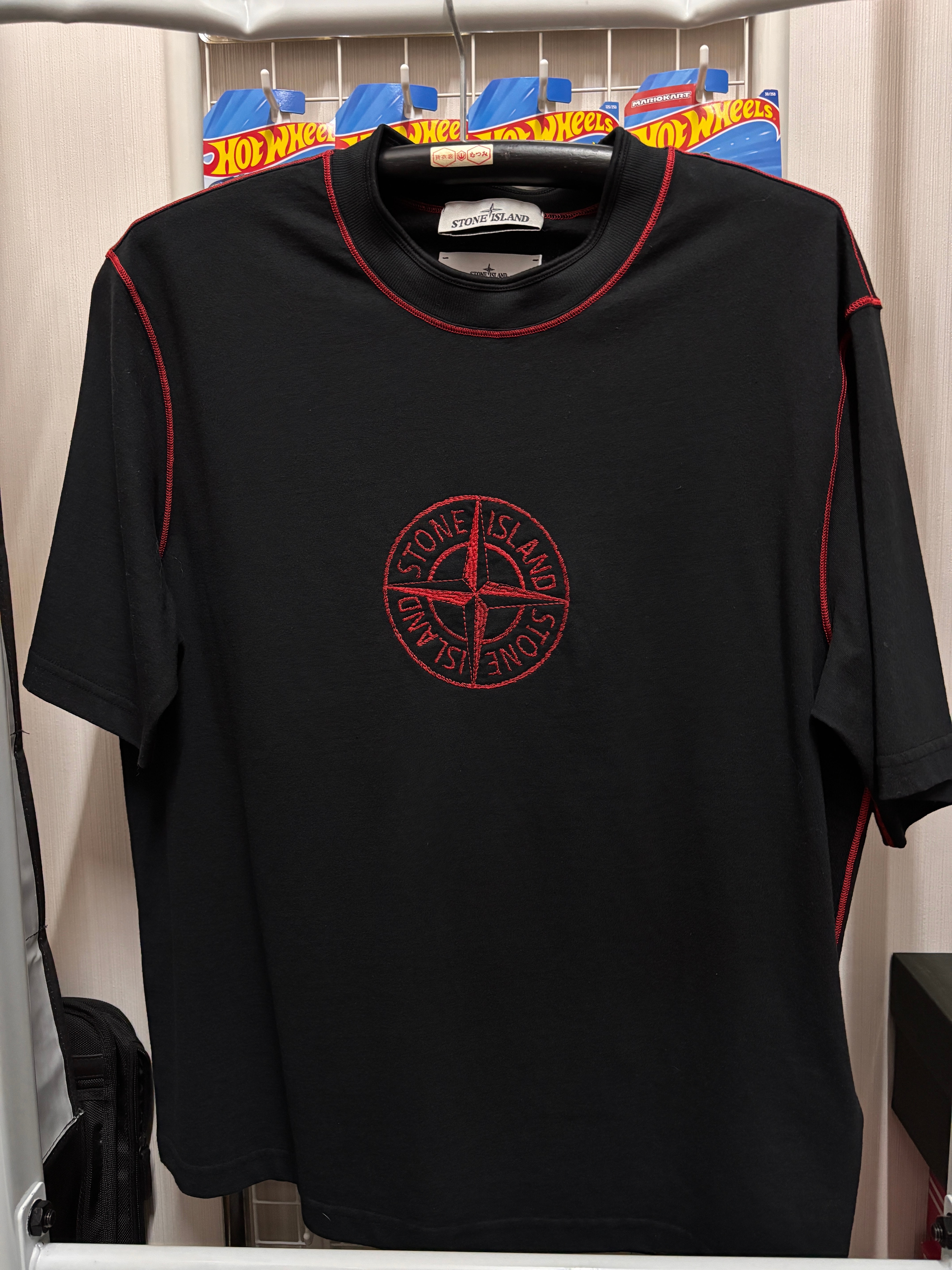 STONE ISLAND CREWNECK T-SHIRT YEAR OF THE SNAKE ‘025 BLACK TEE