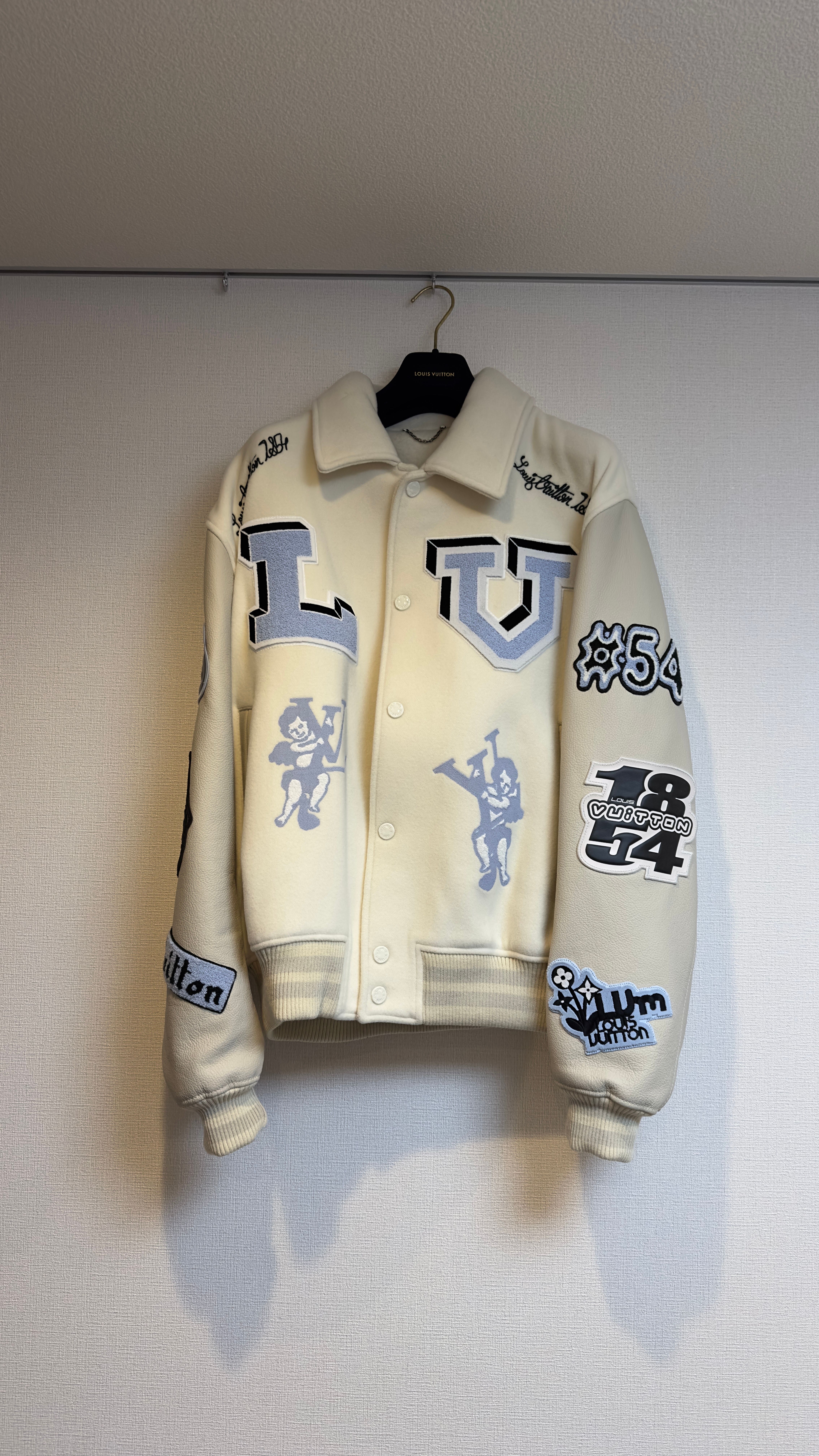 マルチパッチミックスドレザーバーシティブルゾン