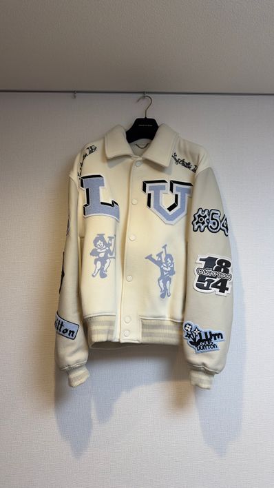 マルチパッチミックスドレザーバーシティブルゾン