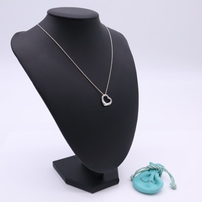 美品 TIFFANY&Co. ティファニー エルサ ペレッティ オープンハート ネックレス SV925 - ネックレス シルバー シルバー レディース