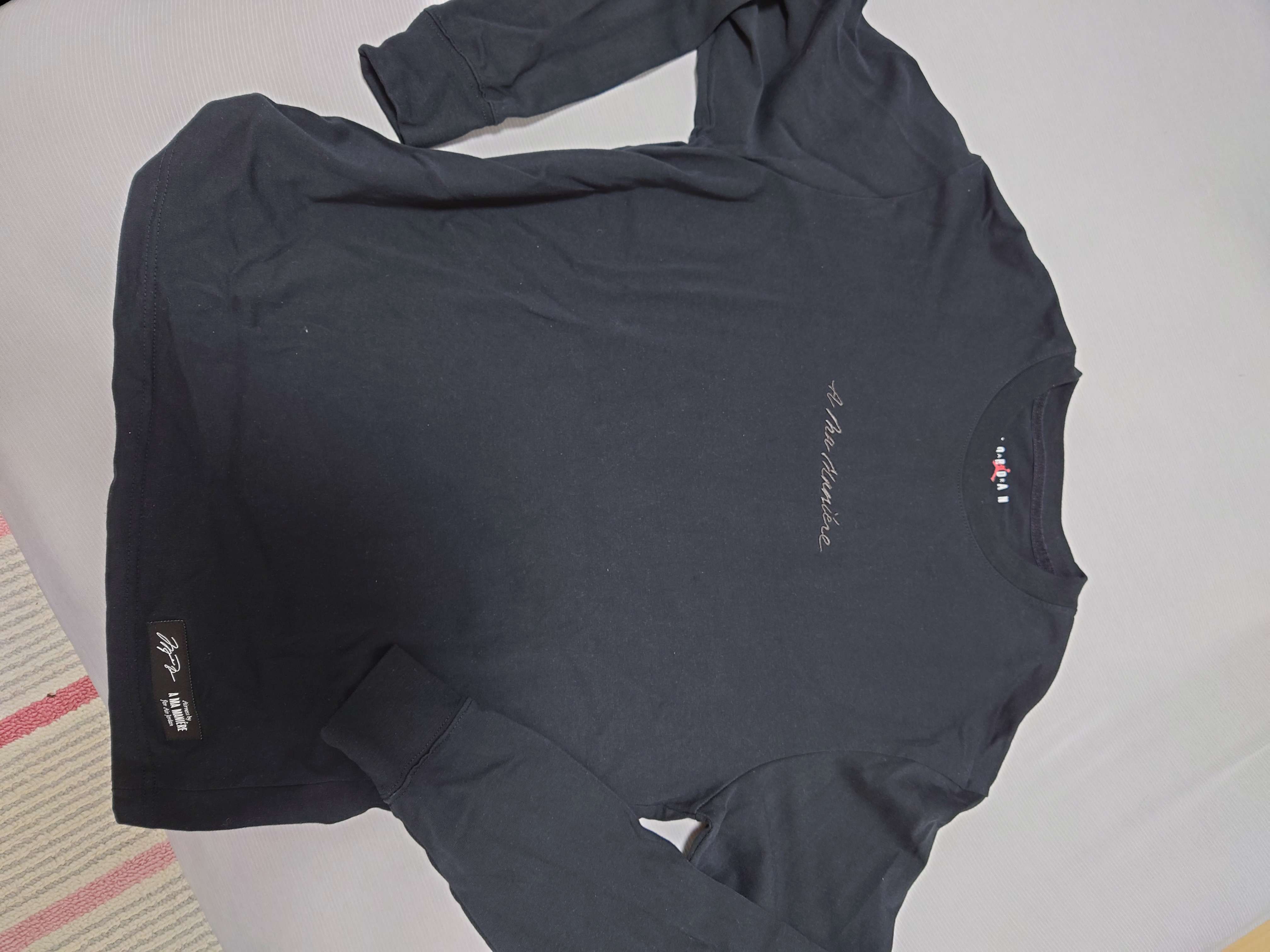 Jordan A ma maniere Long sleeve Tee "Black"