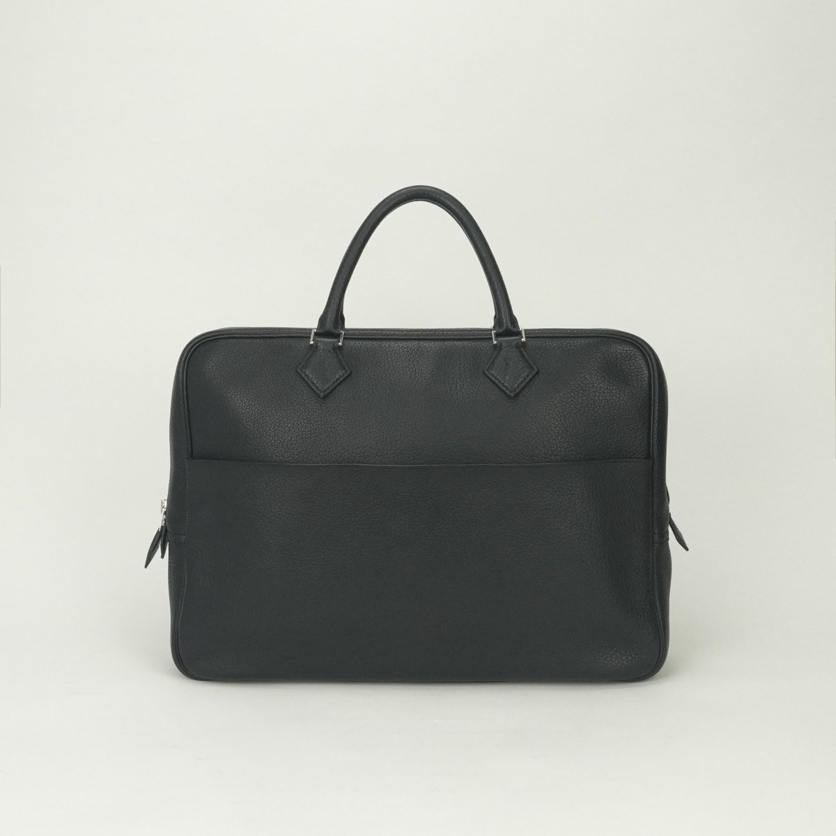 エルメス HERMES プリュムドッグ38 プリュムドッグ 38 バッグ ビジネスバッグ ブリーフケース フィヨルド ノワール Noir ブラック Black 黒 シルバー金具 ハンドバッグ トートバッグ