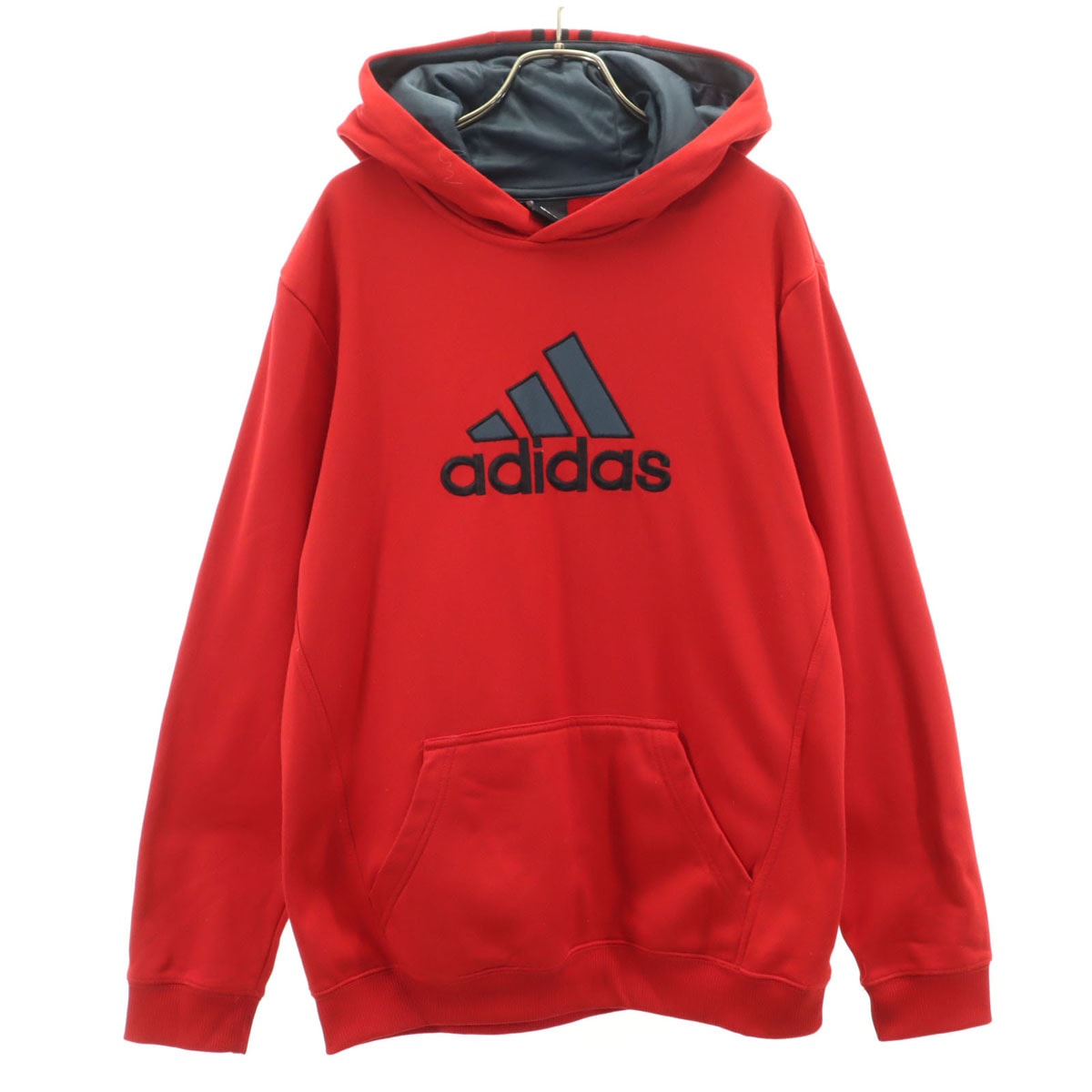 adidas アディダス 長袖 パーカー XL 18 レッド