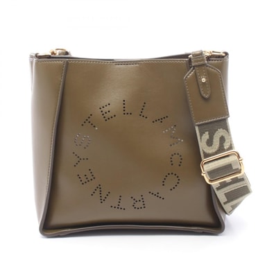 ステラマッカートニー Stella McCartney ステラロゴ クロスボディ ショルダーバッグ バッグ フェイクレザー レディース カーキ系 700073 【中古】